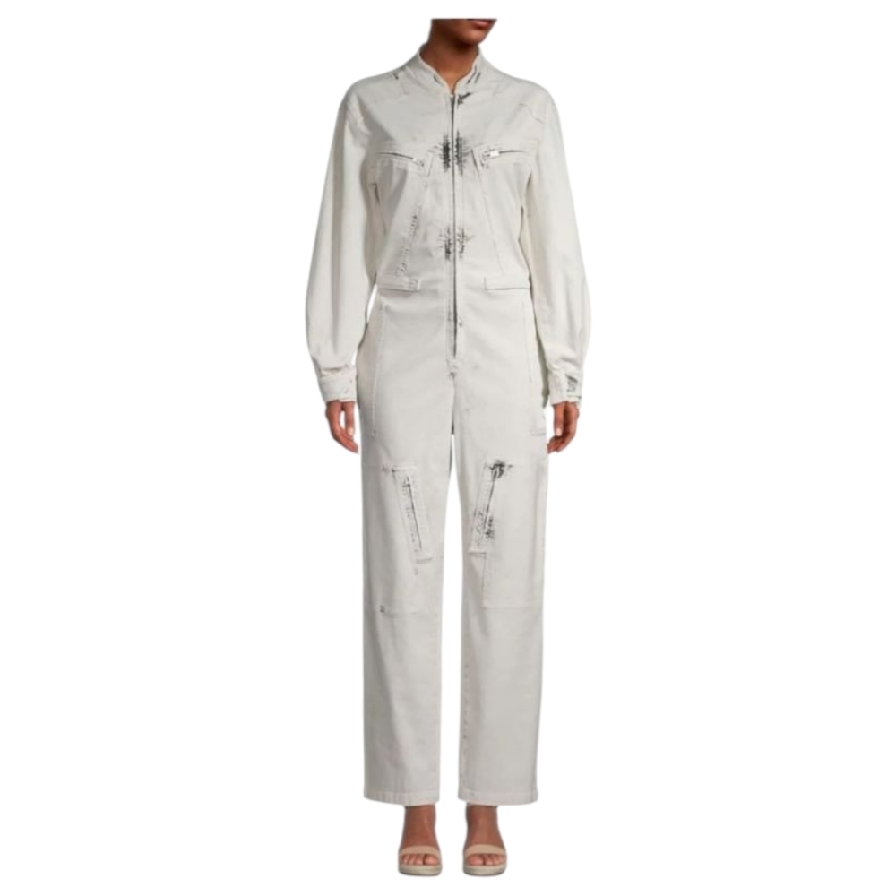 STELLA McCartney Acid Wash Zip Denim Utility Jumpsuit $1330 Size 40 US Med - Picture 2 of 16
